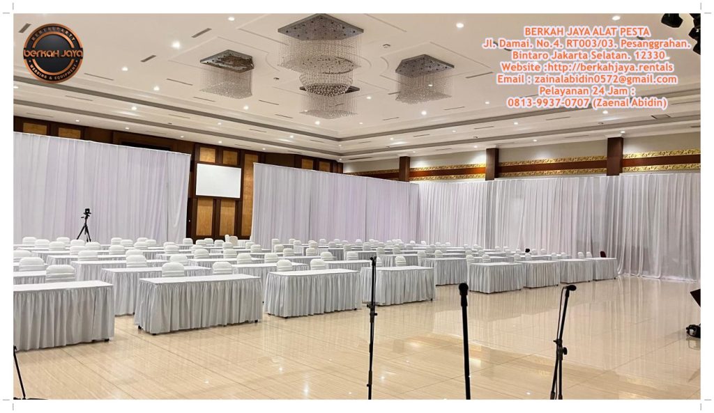 Jasa Sewa Kursi Dan Meja Kotak Cover Putih Di Jakarta
