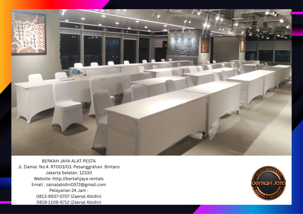 Rental Meja IBM Dan Kursi Cover Event PPATK Jakarta