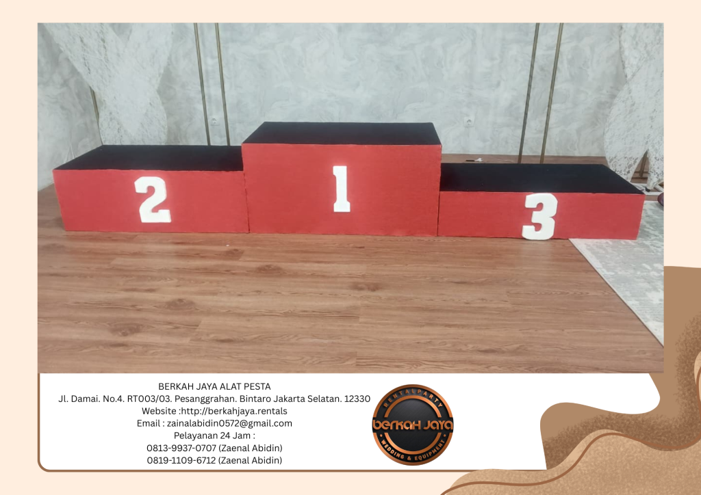 Jasa Rental Podium Juara 1 2 3 Di Area Jakarta