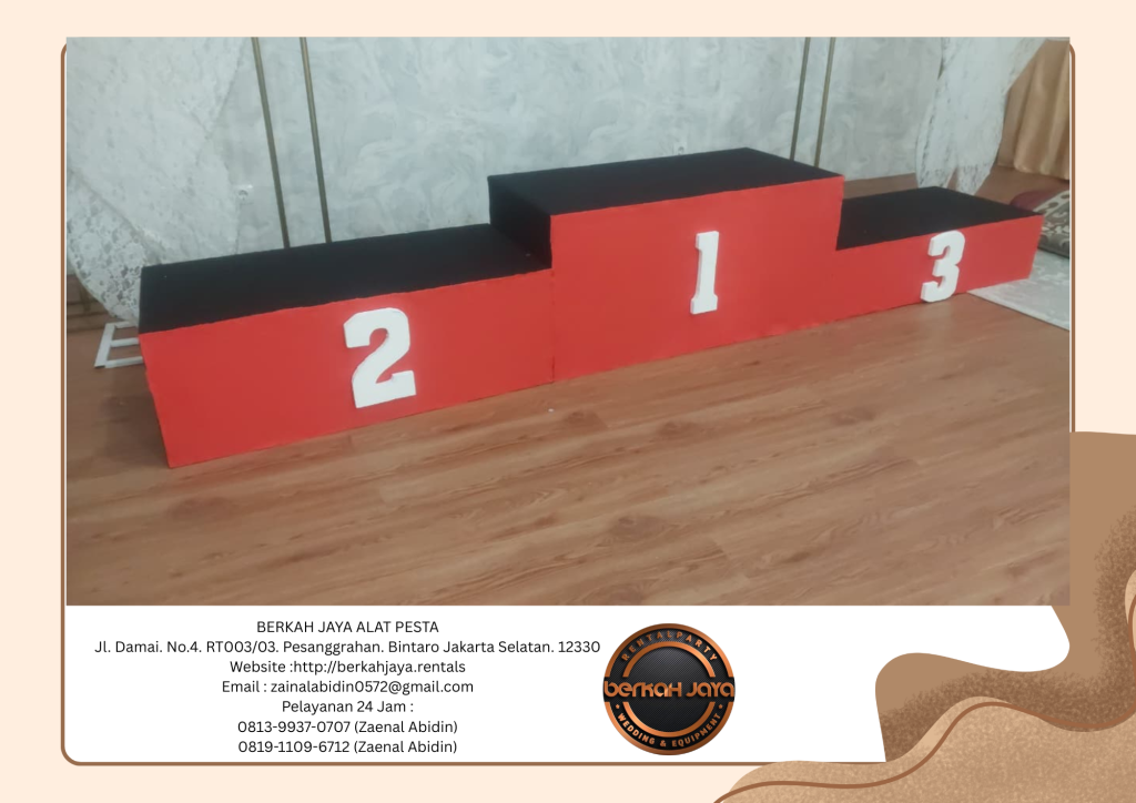 Jasa Rental Podium Juara 1 2 3 Di Area Jakarta