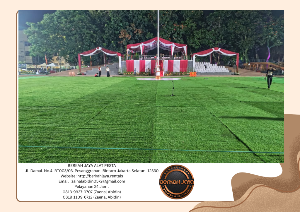 Rental Rumput Sintetis Hijau Permeter Di Jakarta