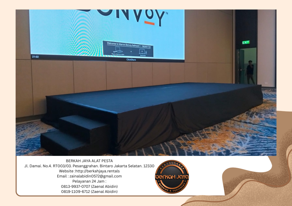 Rental Backdrop Dan Panggung Karpet Biru Di Bogor