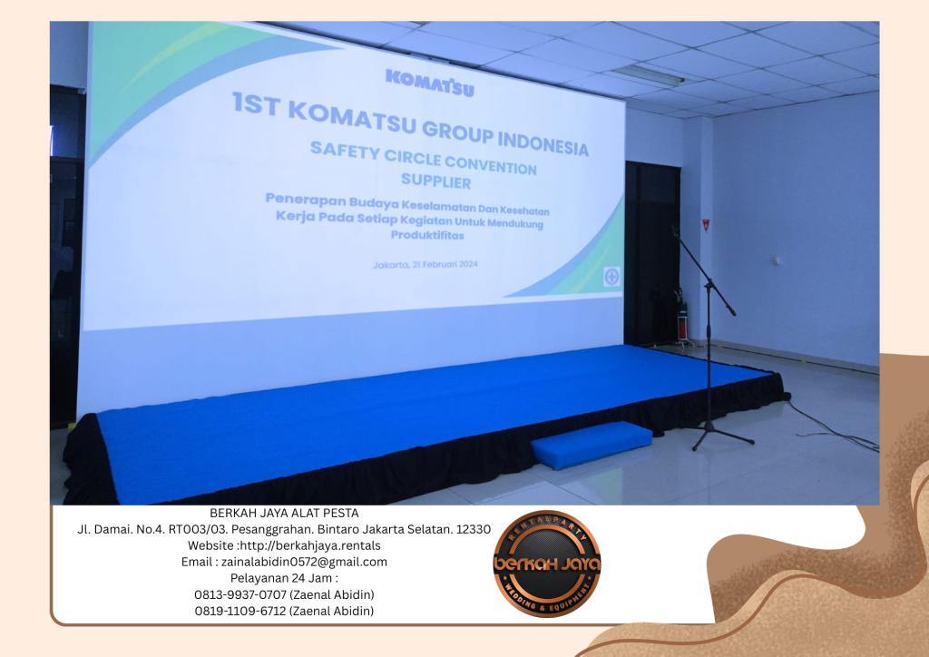 Rental Backdrop Dan Panggung Karpet Biru Di Bogor