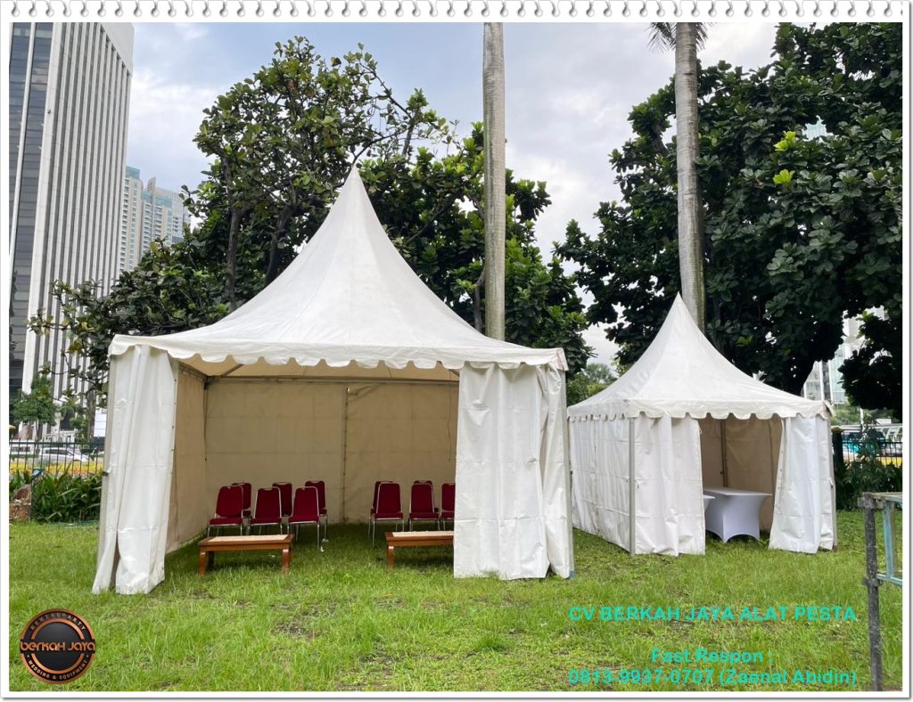 Sewa Tenda Kerucut Sarnafil Beragam Ukuran Di Area Bogor