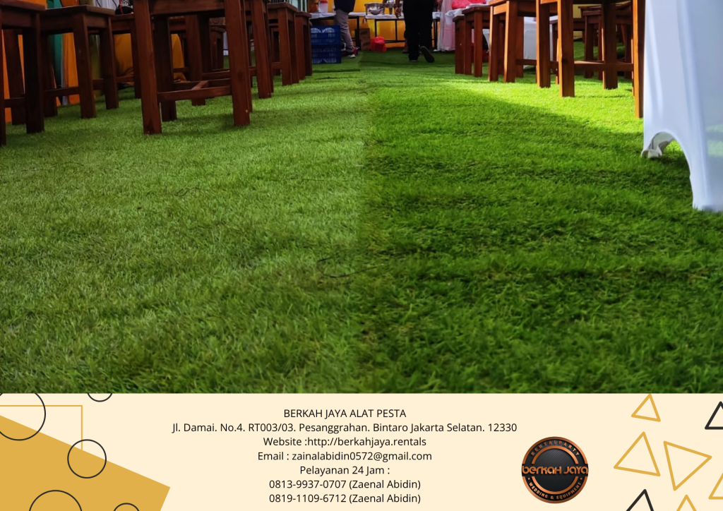 Rental Rumput Sintetis Hijau Permeter Di Jakarta