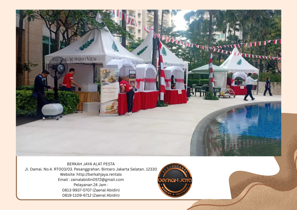 Sewa Meja Kotak Dan Tenda Bazar Area Jakarta Selatan
