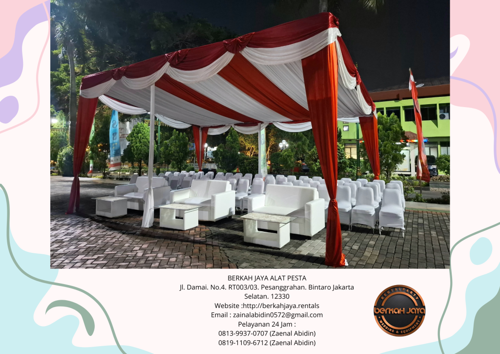 Sewa Tenda Dekorasi Merah Putih Event HUT RI Jakarta
