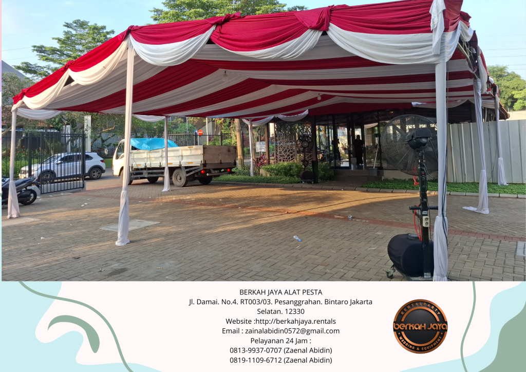 Sewa Tenda Dekorasi Merah Putih Event HUT RI Jakarta