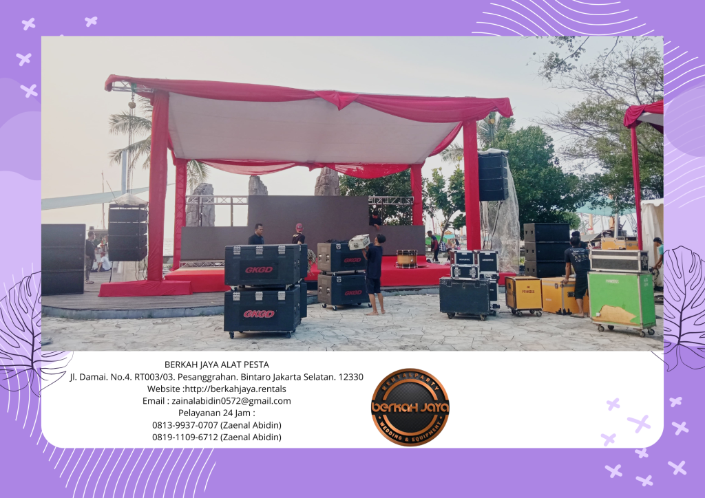 Sewa Tenda Dekorasi Merah Putih Event HUT RI Jakarta