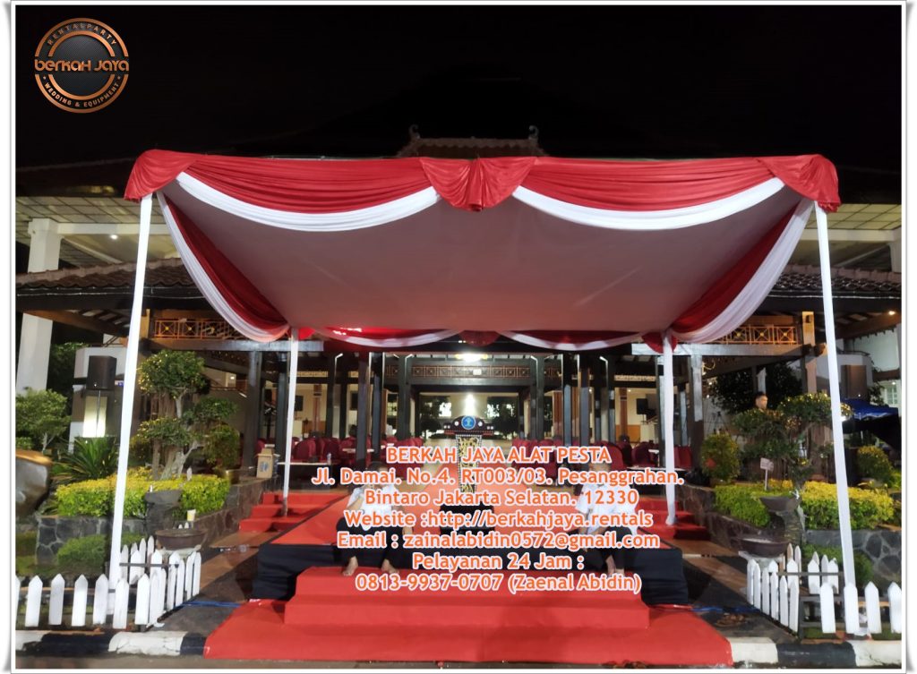 Sewa Tenda Dekorasi Merah Putih Event HUT RI Jakarta