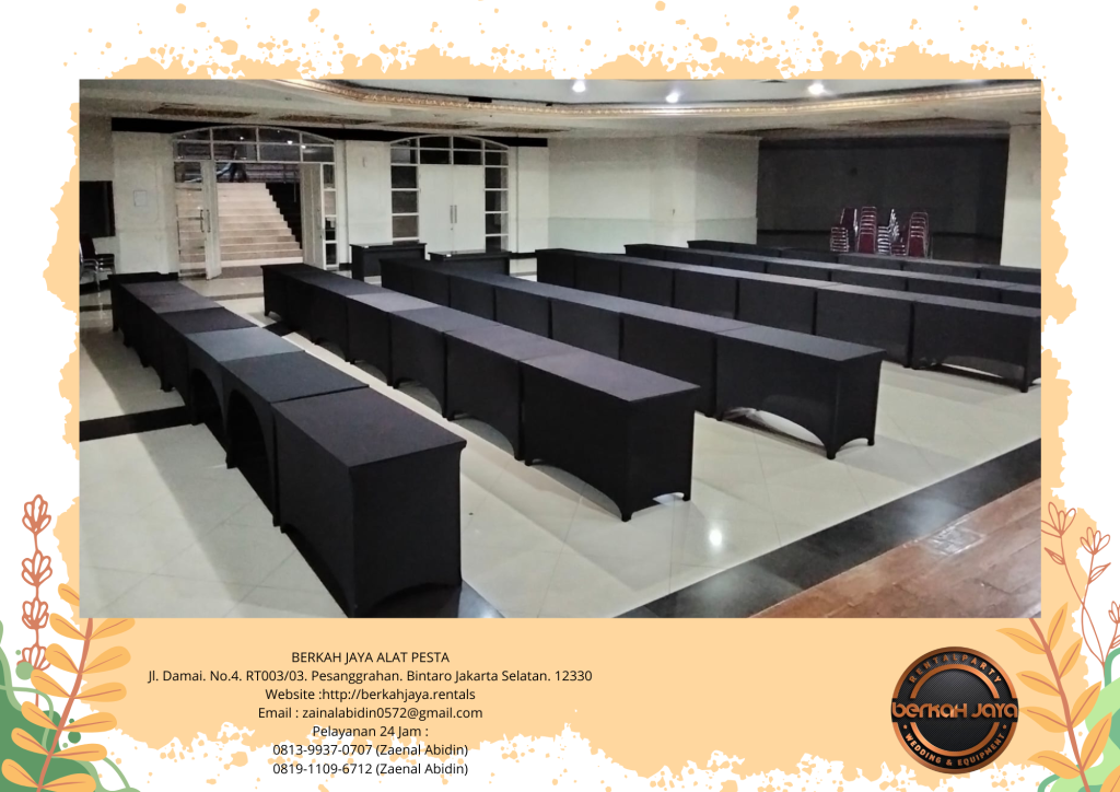 Rental Meja IBM Cover Hitam Ketat Daerah Karawang Harga Murah