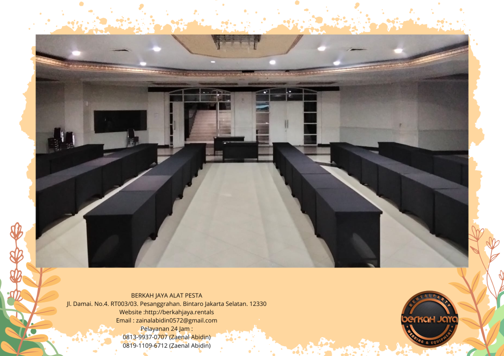 Rental Meja IBM Cover Hitam Ketat Daerah Karawang Harga Murah