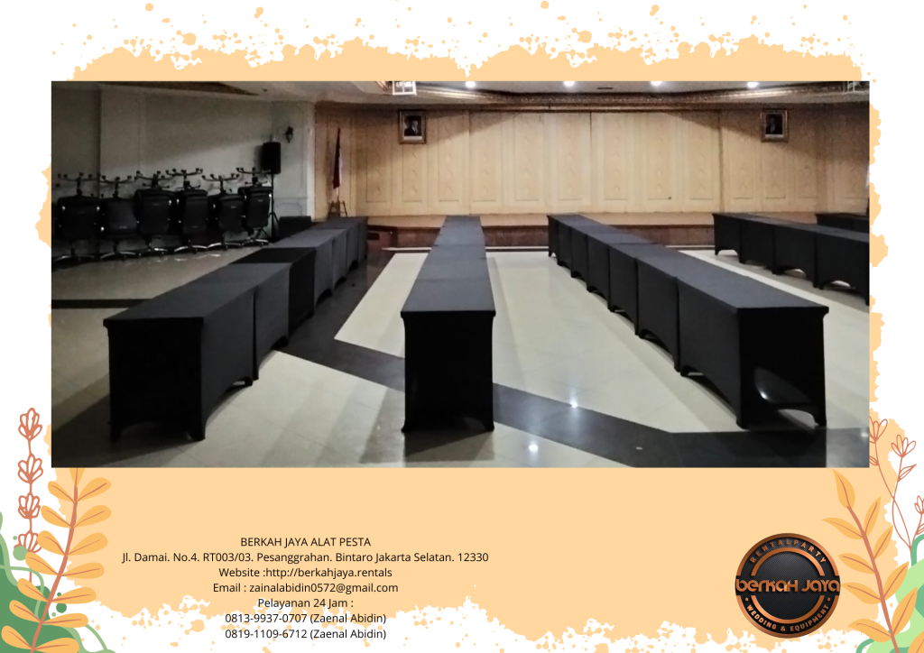 Rental Meja IBM Cover Hitam Ketat Daerah Karawang Harga Murah