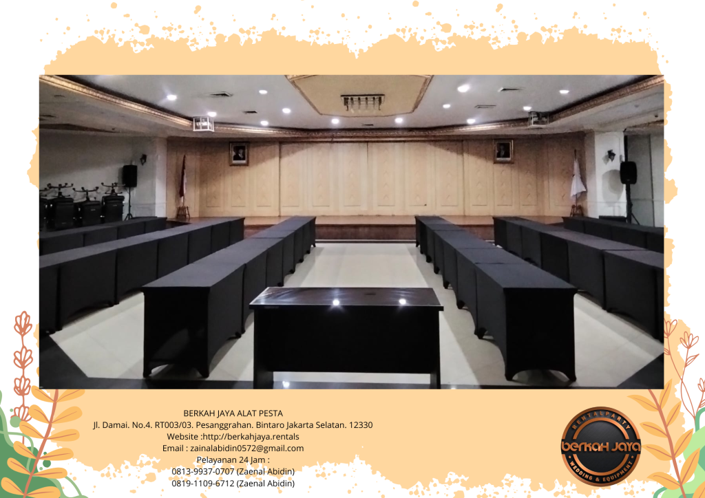 Rental Meja IBM Cover Hitam Ketat Daerah Karawang Harga Murah