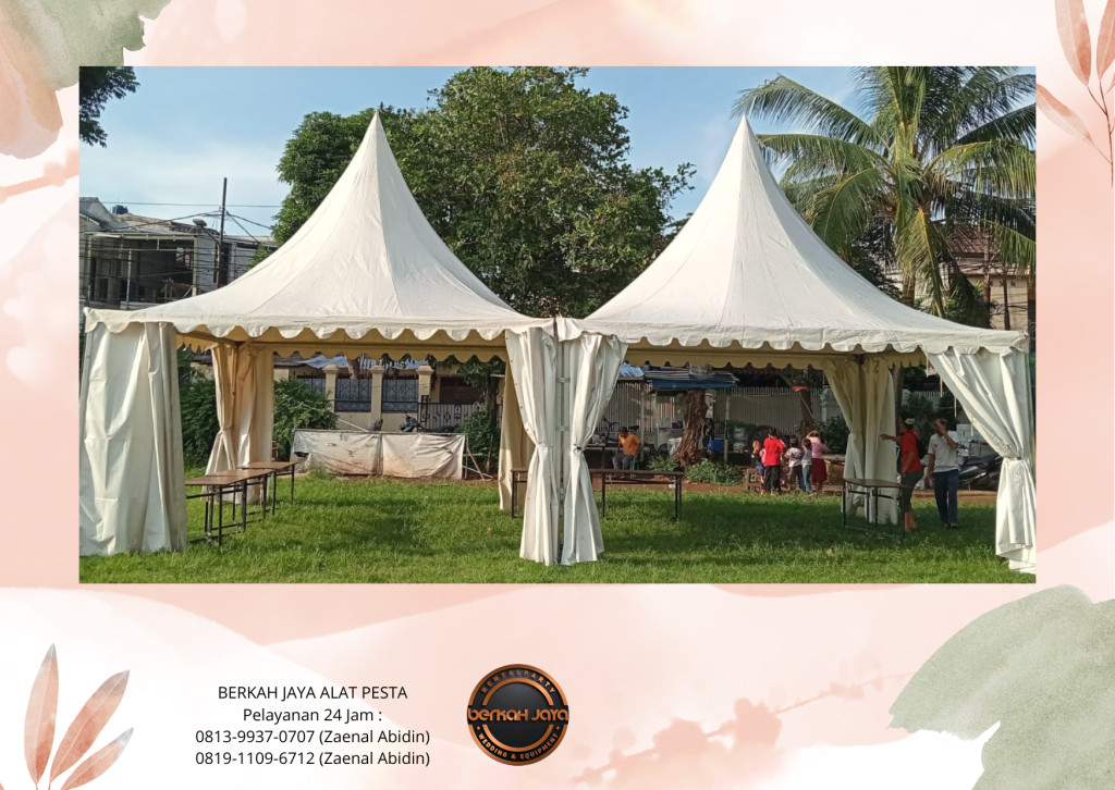 Rental Panggung Sofa Meja kaca Sarnafil Tenda Serut Jakarta Selatan