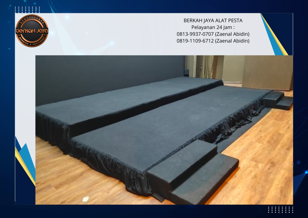 Rental Panggung Sofa Meja kaca Sarnafil Tenda Serut Jakarta Selatan