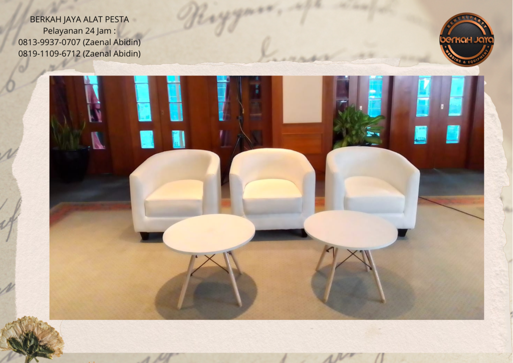 Rental Sofa Oval Jakarta Selatan