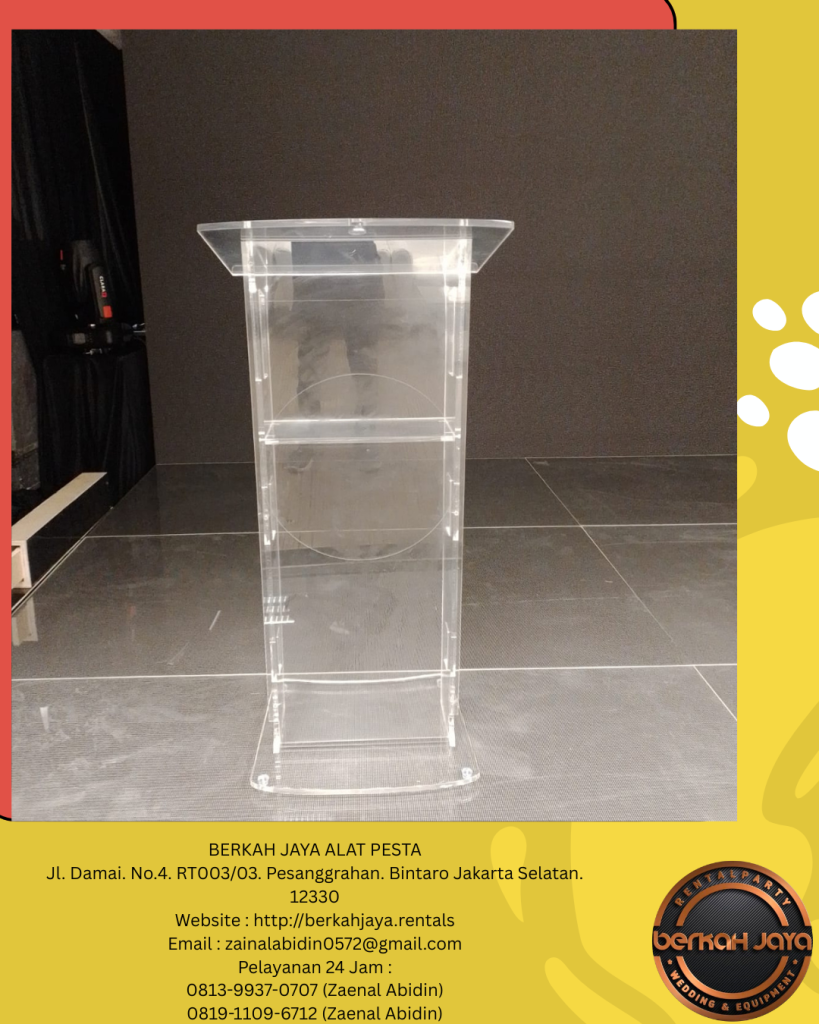 Sewa Podium Acrylic Bening Jakarta Selatan
