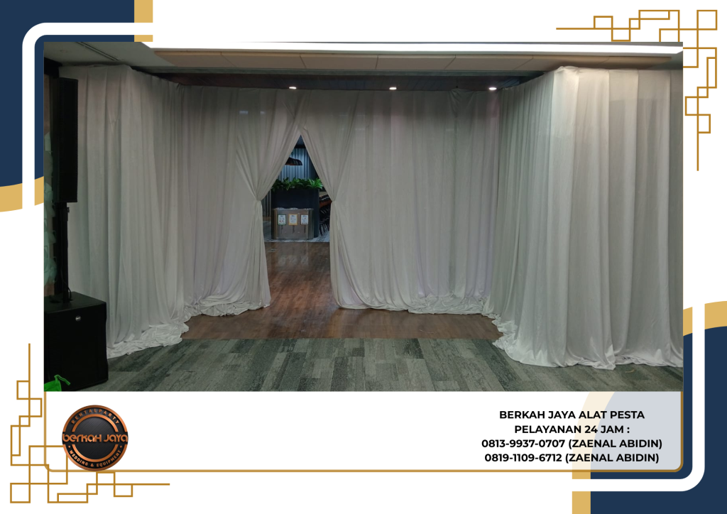 Pusat Rental White Curtain Bersih Dan Rapi Jakarta Selatan
