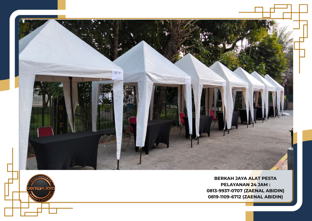 Rental Tenda Bazar Beragam Ukuran Atap Putih Di Jakarta