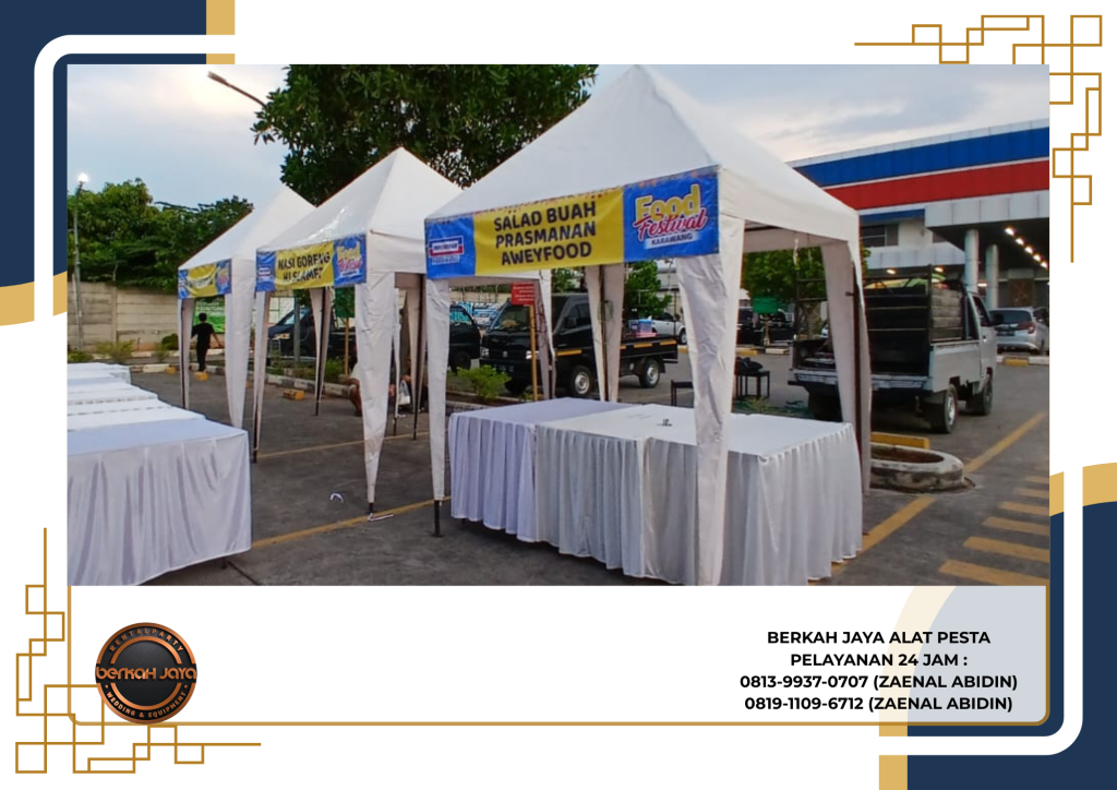 Rental Tenda Bazar Beragam Ukuran Atap Putih Di Jakarta