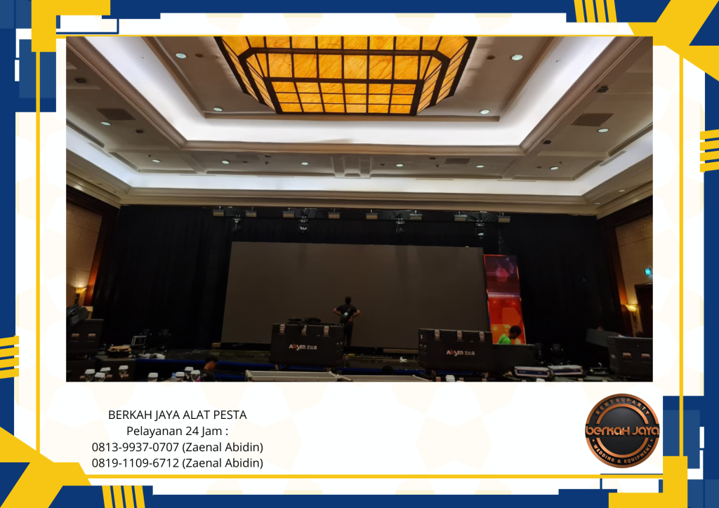 Rental Black Curtain Event JW Marriot Hotel Jakarta