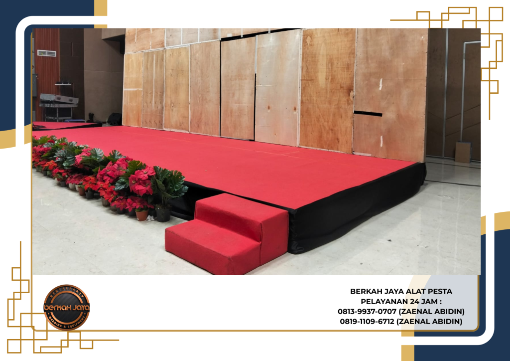 Jasa Sewa Panggung Karpet Merah Area Kemayoran Jakarta Pusat
