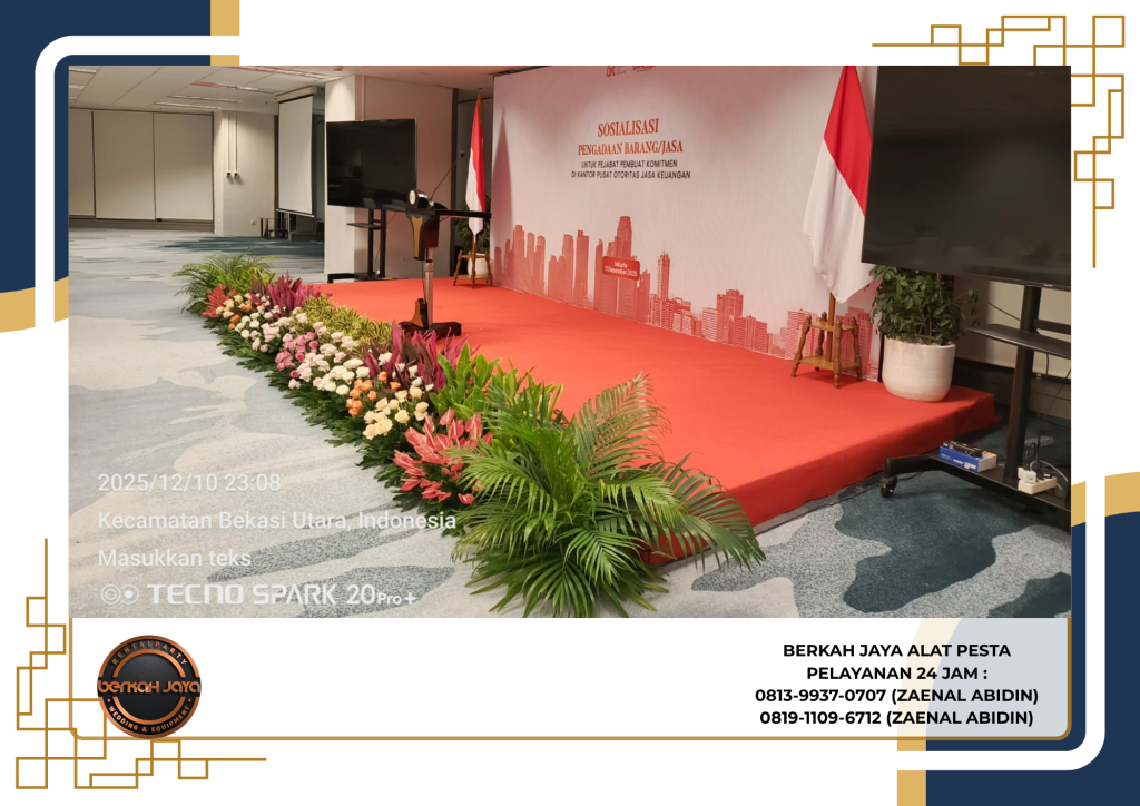 Jasa Sewa Panggung Karpet Merah Area Kemayoran Jakarta Pusat