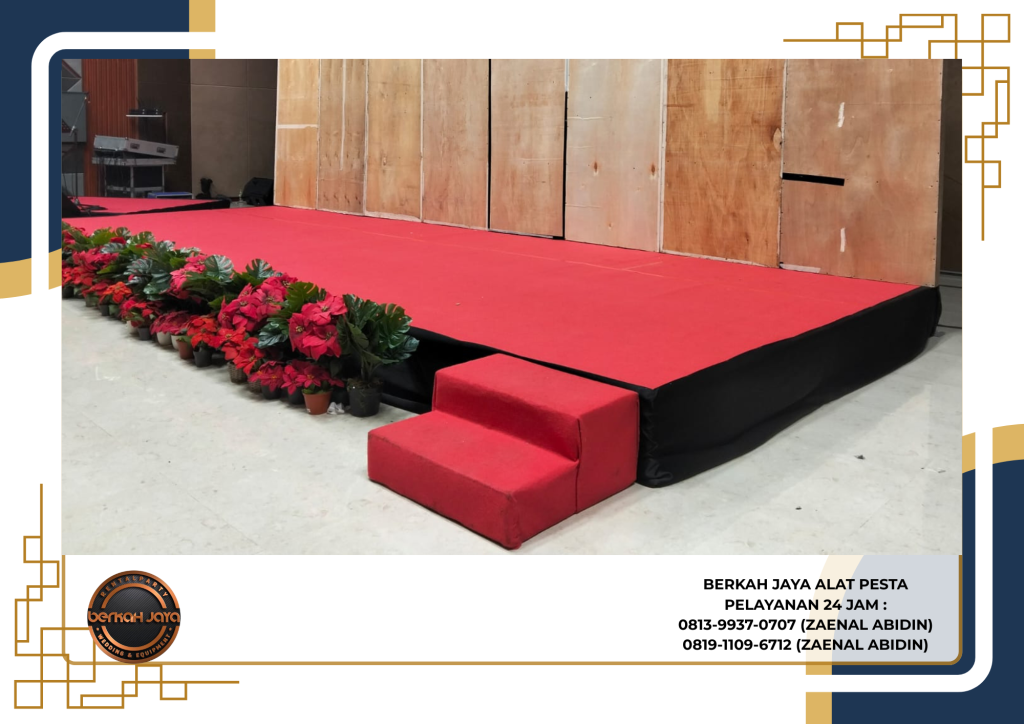 Jasa Sewa Panggung Karpet Merah Area Kemayoran Jakarta Pusat