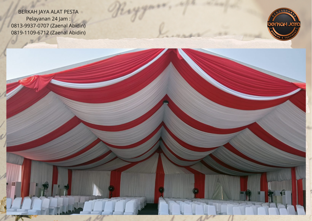 Rental Tenda Roder Tirai Hitam Lampu Bintang Area Jakarta Selatan