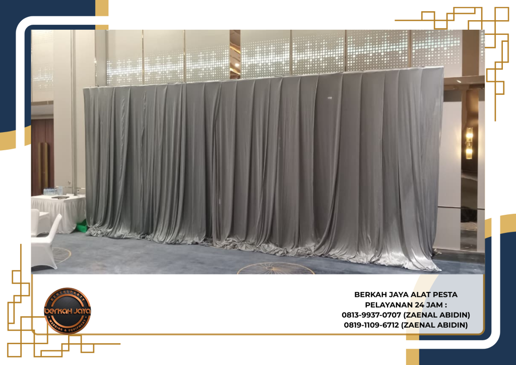 Sewa Kain Tirai Warna Abu-Abu Daerah Pesanggrahan Jakarta Selatan