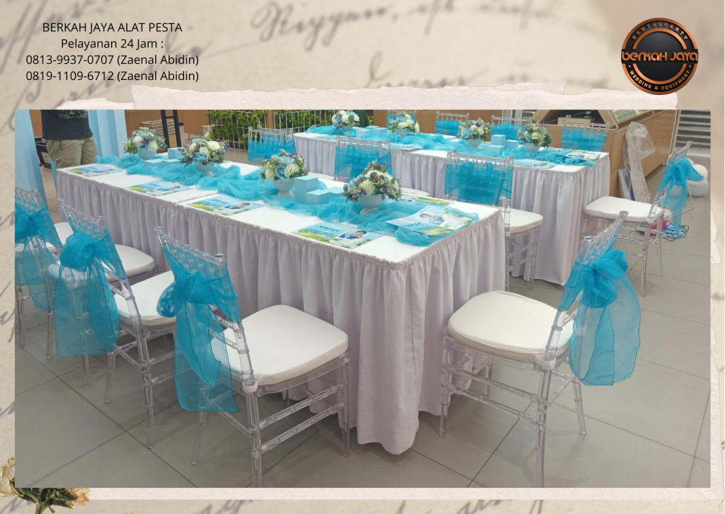 Sewa Kursi Tiffany Acrylic Set Meja Kotak Di Bogor Selatan