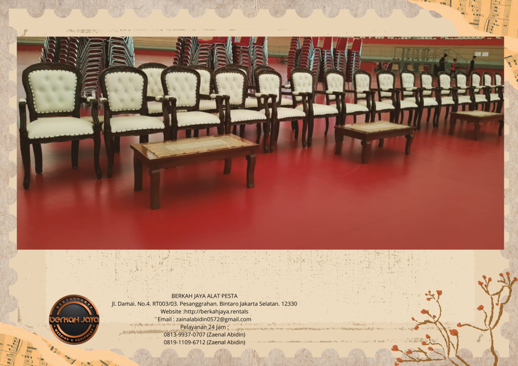 Rental Kursi VIP Type Arm Chairs Area Jakarta Selatan