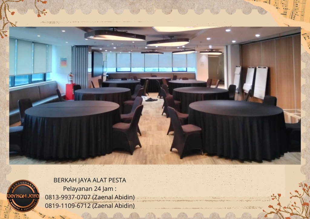 Sewa Meja Bundar Event Ecovension Ancol Jakarta Utara