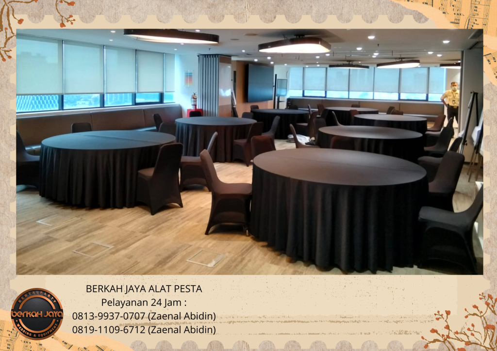 Sewa Meja Bundar Event Ecovension Ancol Jakarta Utara