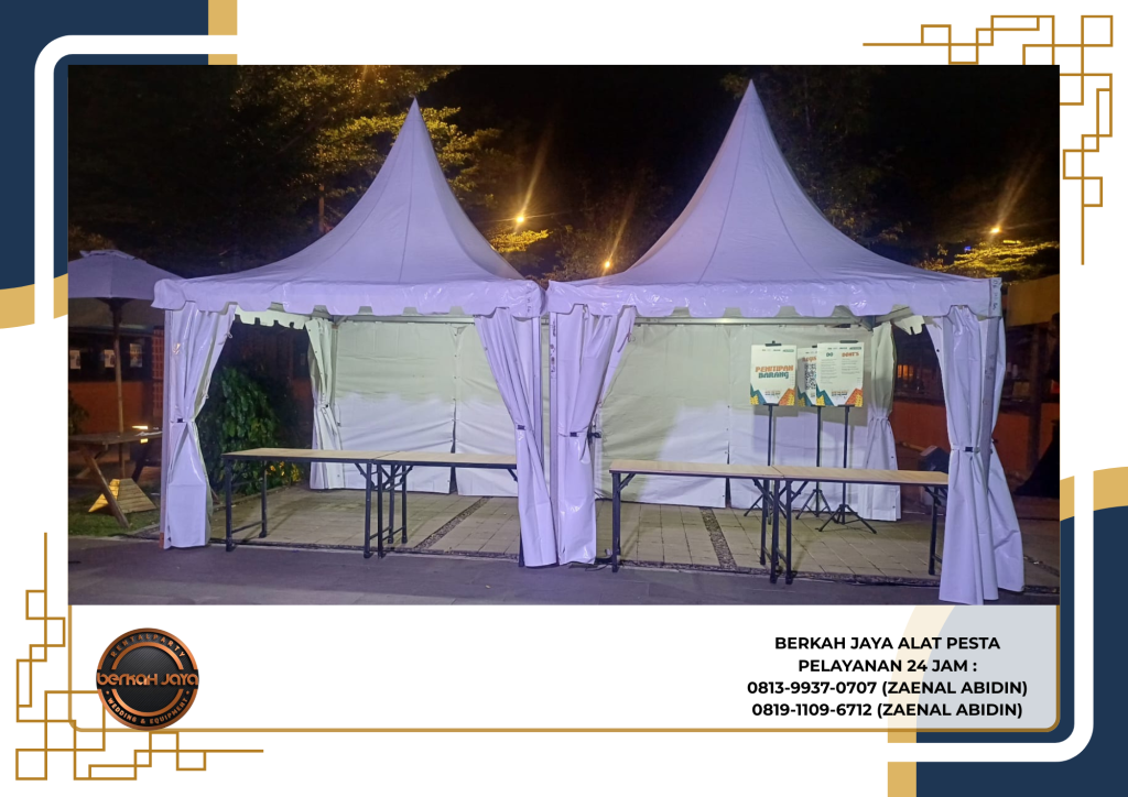 Vendor Sewa Tenda Kerucut Putih Area Jakarta