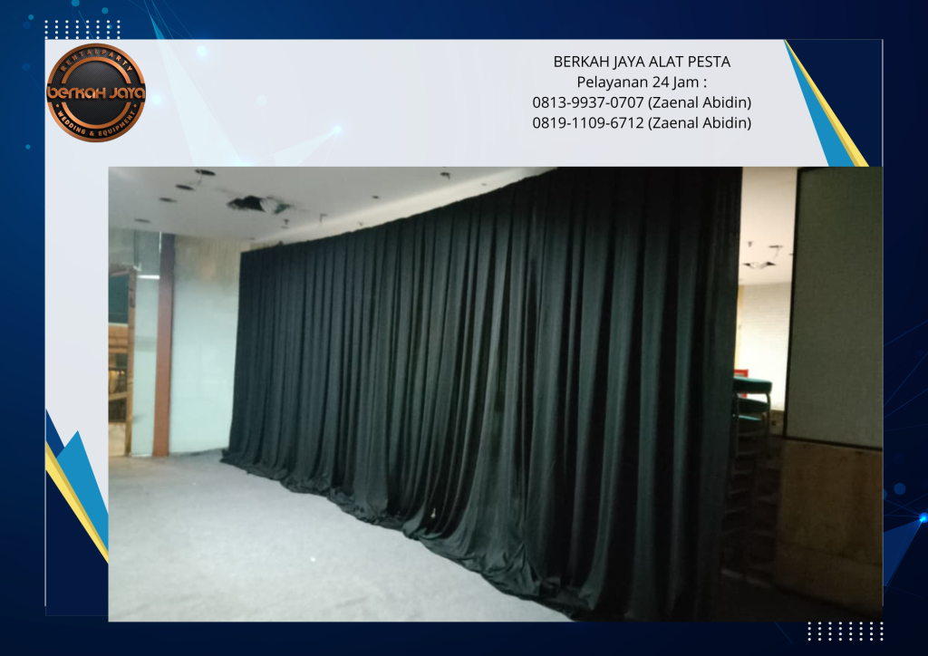 Rental Black Curtain Area Kuningan Jakarta Selatan