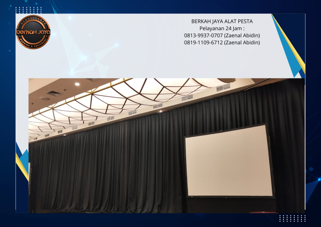 Rental Black Curtain Area Kuningan Jakarta Selatan