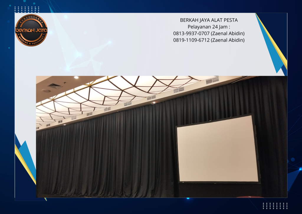 Rental Black Curtain Area Kuningan Jakarta Selatan