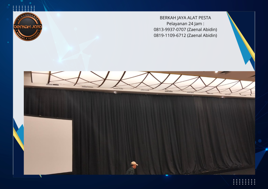 Rental Black Curtain Area Kuningan Jakarta Selatan