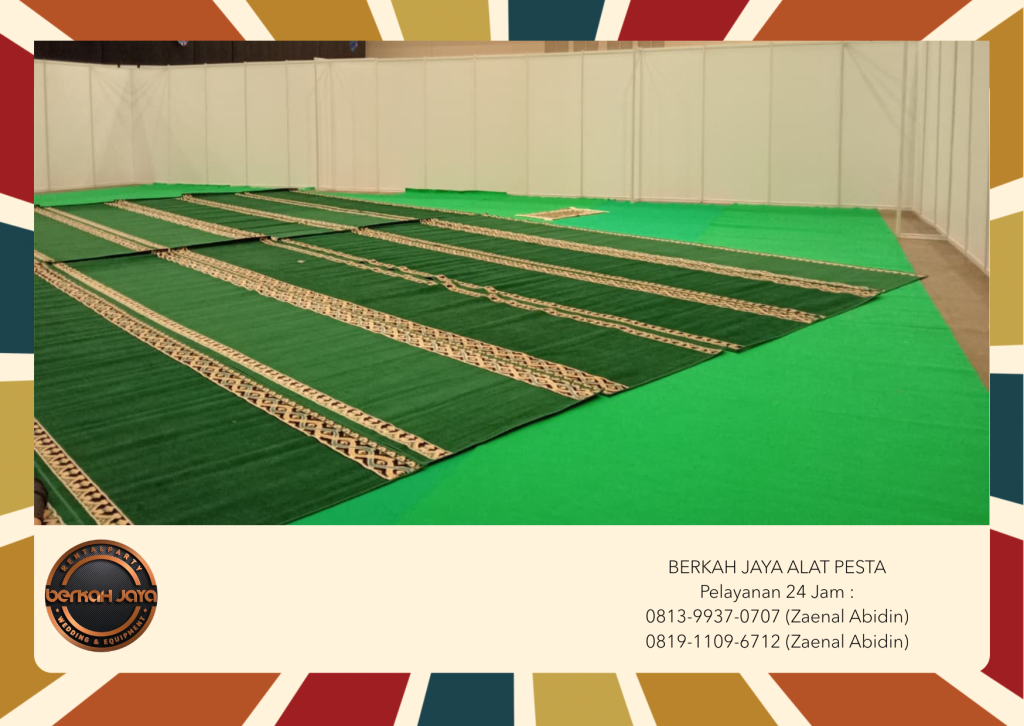 Sewa Karpet Sajadah Warna Hijau Event Ramadhan Area Jakarta