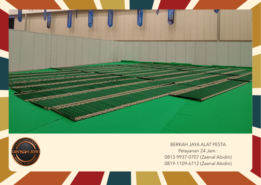 Sewa Karpet Sajadah Warna Hijau Event Ramadhan Area Jakarta