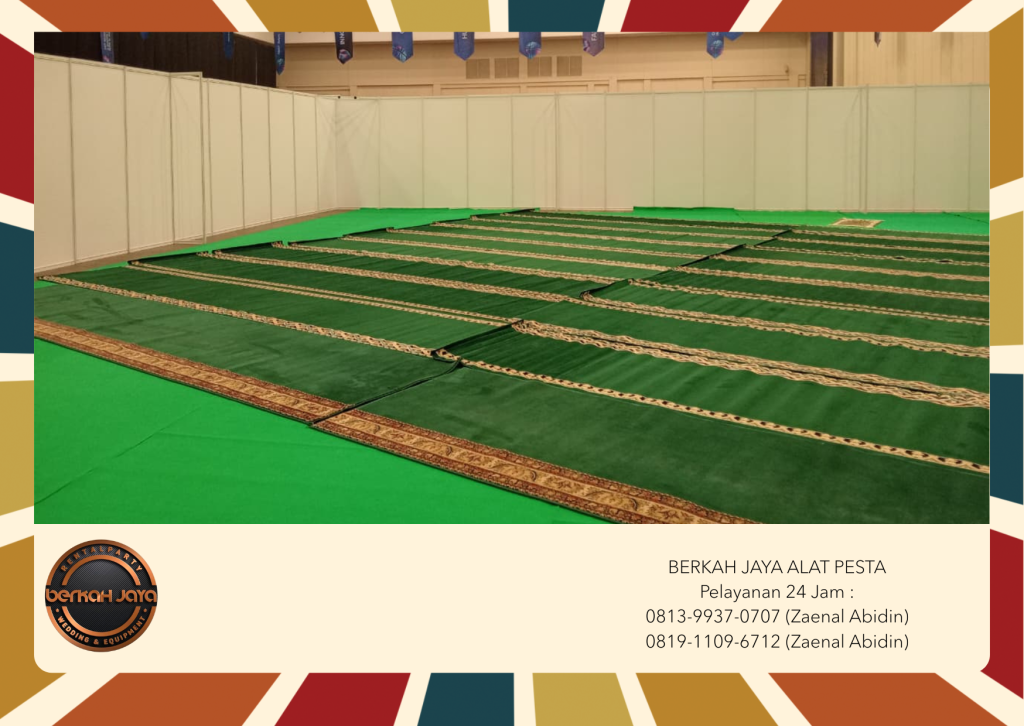 Sewa Karpet Sajadah Warna Hijau Event Ramadhan Area Jakarta