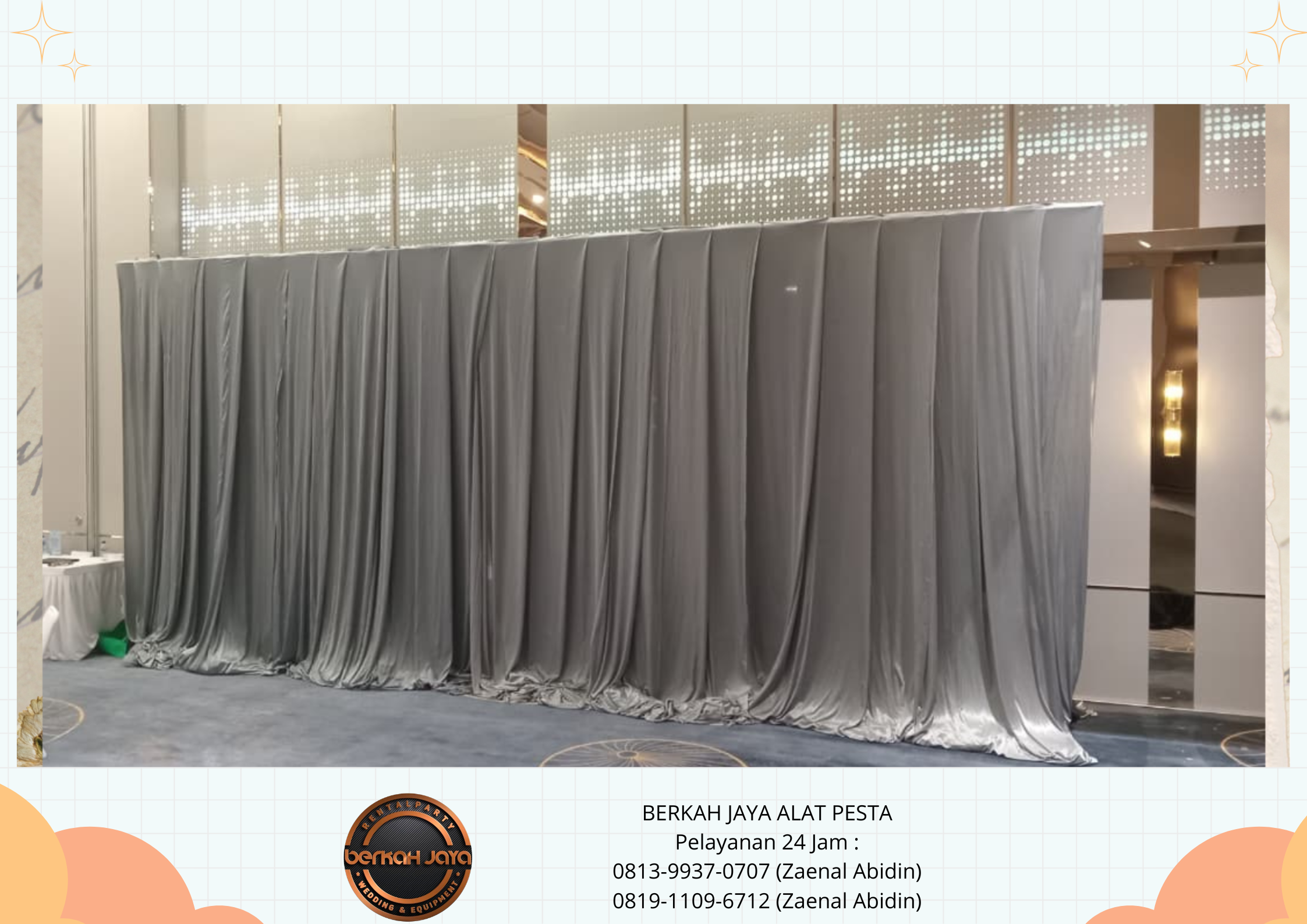 Sewa Tirai Filamin Aneka Warna Area Jakarta Selatan