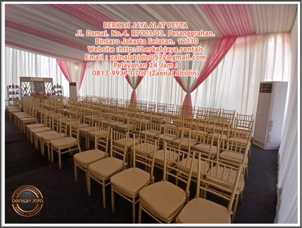 Rental Gold Tiffany Chairs Jakarta Selatan