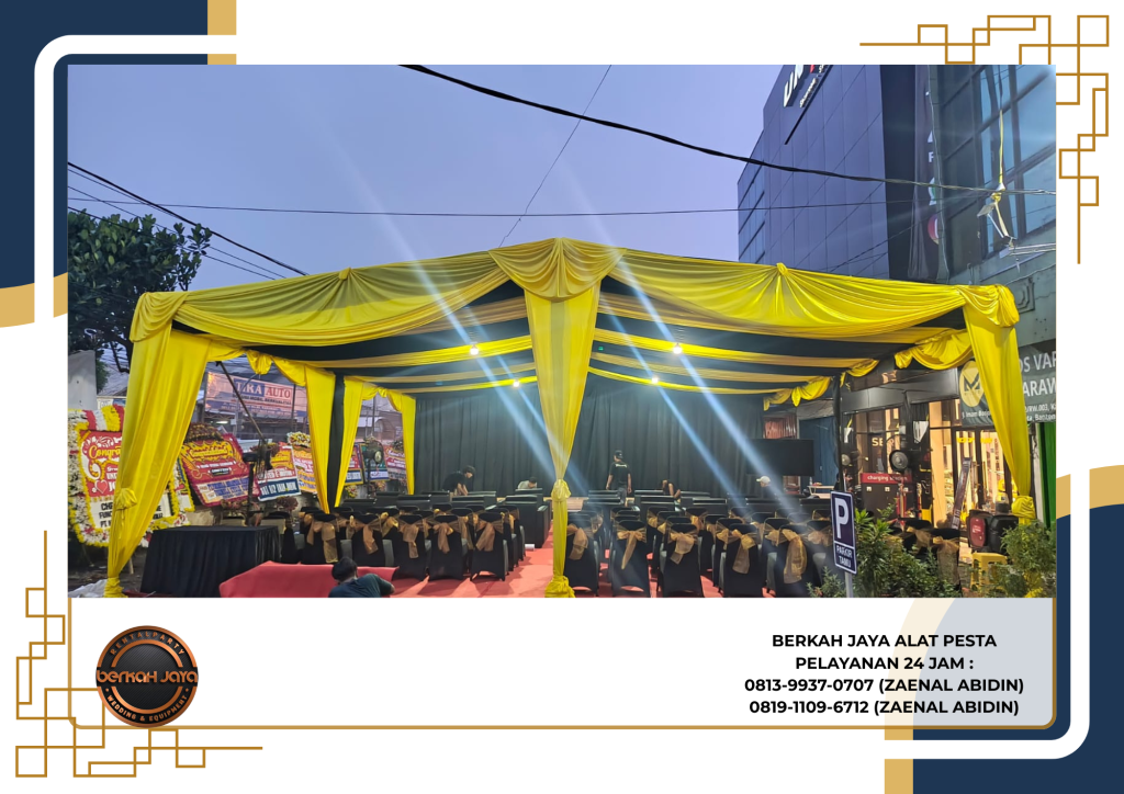 Rental Tenda Konvensional Dekorasi Area Jakarta Selatan