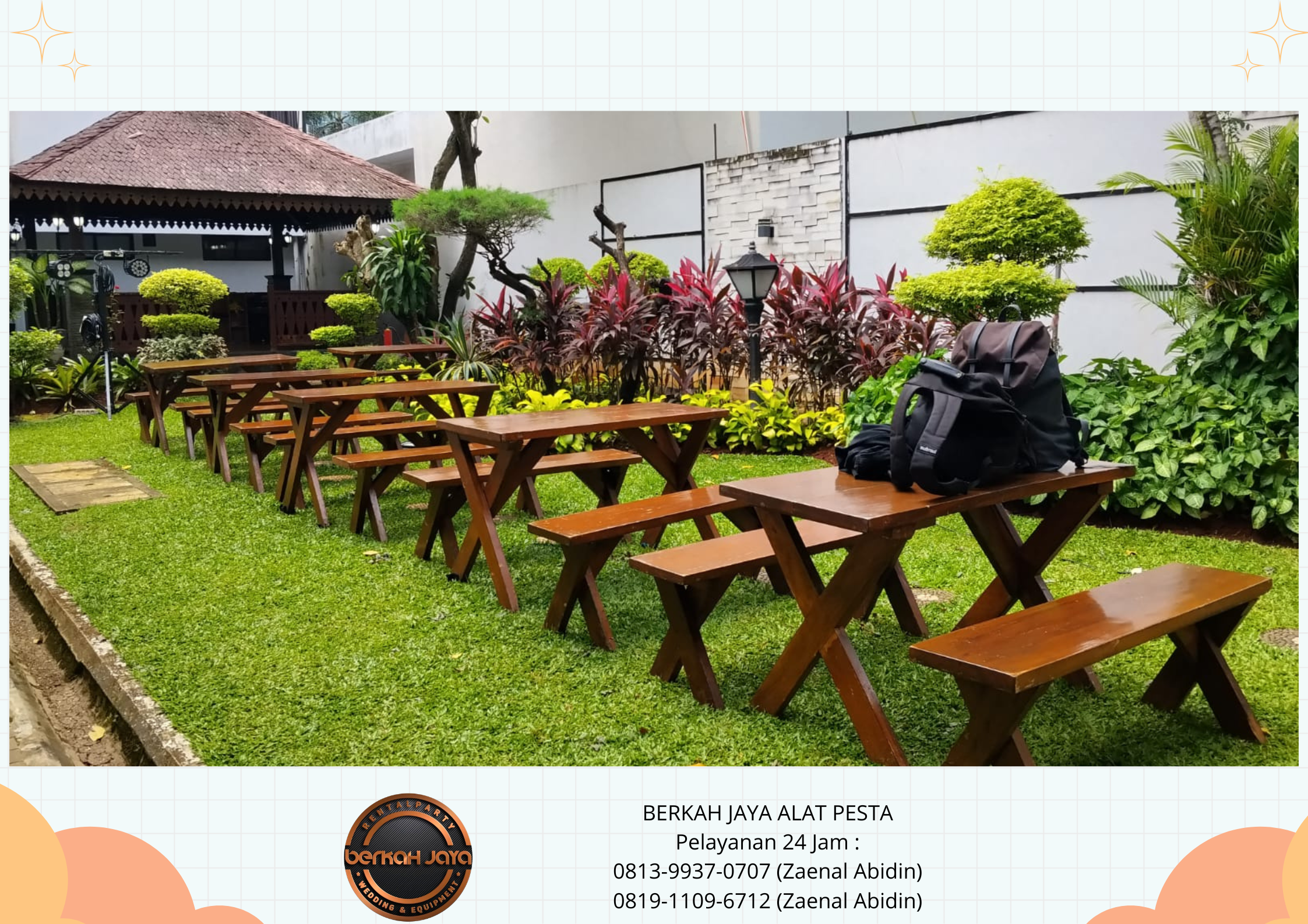 Sewa Kursi Meja Taman Kaki Silang Tangerang Selatan