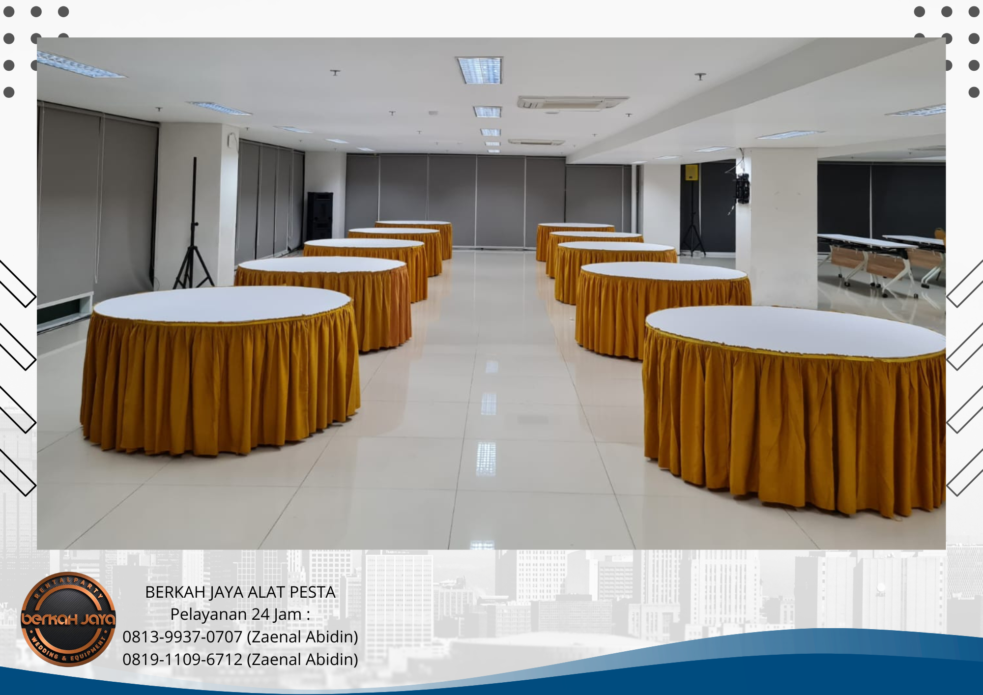 Jasa Sewa Meja Bulat Di Depok Berkualitas Kokoh