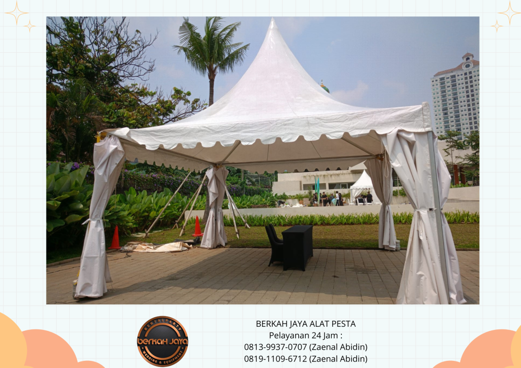 Tempat Sewa Tenda Sarnafil Kerucut Daerah Jakarta Berkualitas Kokoh