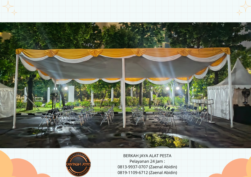 Sewa TENDA KONVENSIONAL MODEL DEKORASI TERBARU Di Jakarta Selatan